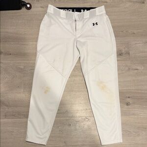 Under Armour Men's White Baseball Athletic Pants